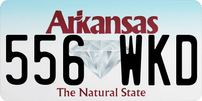 AR license plate 556WKD