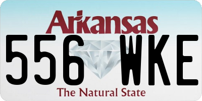 AR license plate 556WKE