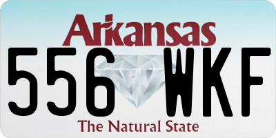 AR license plate 556WKF