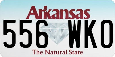 AR license plate 556WKO