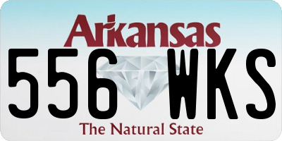 AR license plate 556WKS