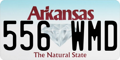 AR license plate 556WMD