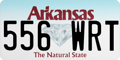 AR license plate 556WRT