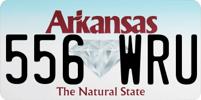 AR license plate 556WRU