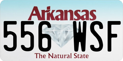 AR license plate 556WSF
