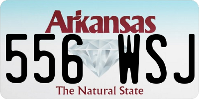 AR license plate 556WSJ
