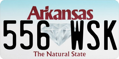 AR license plate 556WSK