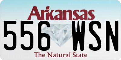 AR license plate 556WSN