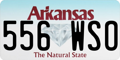 AR license plate 556WSO