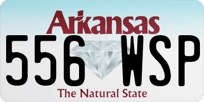 AR license plate 556WSP