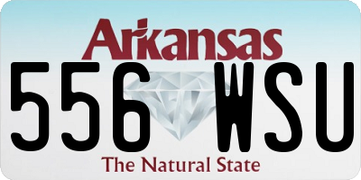 AR license plate 556WSU