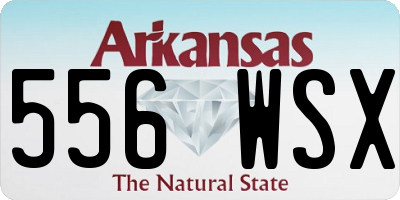 AR license plate 556WSX