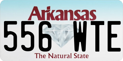 AR license plate 556WTE