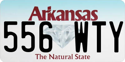 AR license plate 556WTY