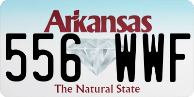 AR license plate 556WWF