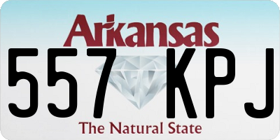 AR license plate 557KPJ