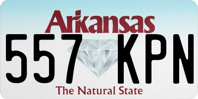 AR license plate 557KPN