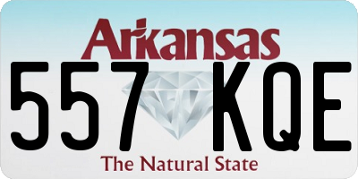 AR license plate 557KQE