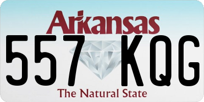 AR license plate 557KQG