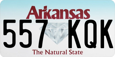 AR license plate 557KQK