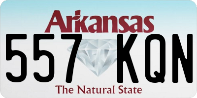 AR license plate 557KQN