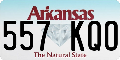 AR license plate 557KQO