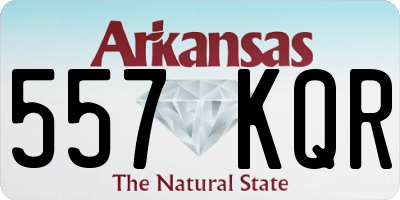 AR license plate 557KQR