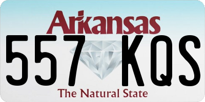 AR license plate 557KQS