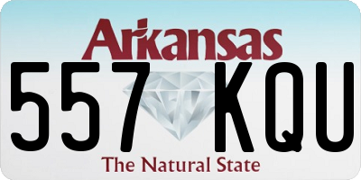 AR license plate 557KQU