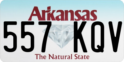 AR license plate 557KQV