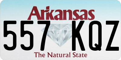 AR license plate 557KQZ
