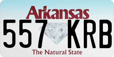 AR license plate 557KRB