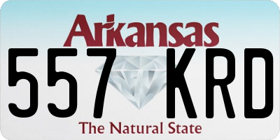AR license plate 557KRD