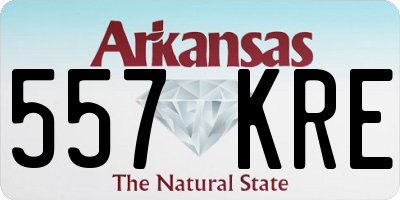 AR license plate 557KRE
