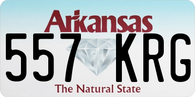 AR license plate 557KRG