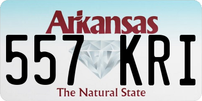 AR license plate 557KRI