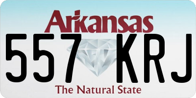 AR license plate 557KRJ
