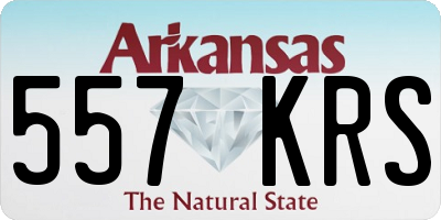 AR license plate 557KRS
