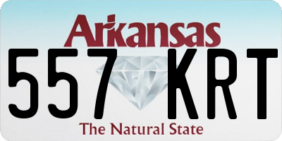 AR license plate 557KRT