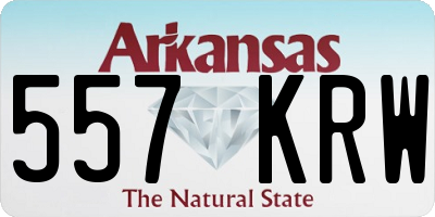 AR license plate 557KRW
