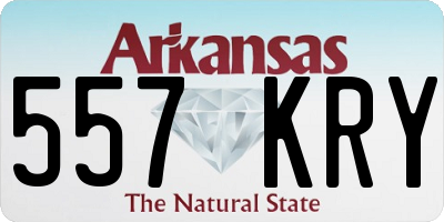 AR license plate 557KRY