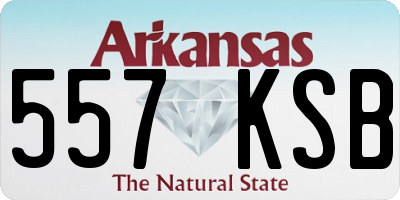 AR license plate 557KSB