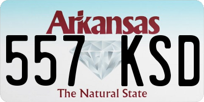 AR license plate 557KSD