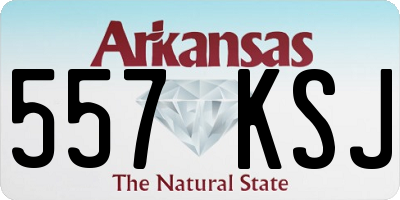 AR license plate 557KSJ