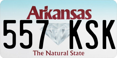 AR license plate 557KSK
