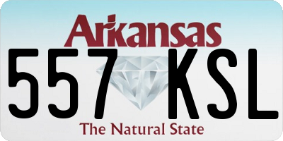 AR license plate 557KSL