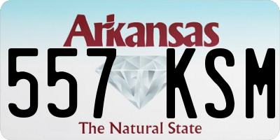 AR license plate 557KSM
