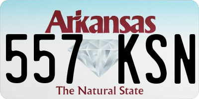 AR license plate 557KSN