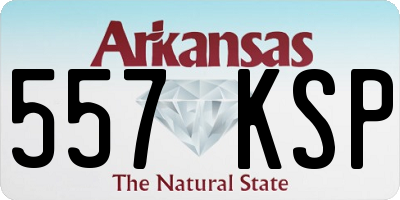 AR license plate 557KSP
