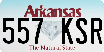 AR license plate 557KSR